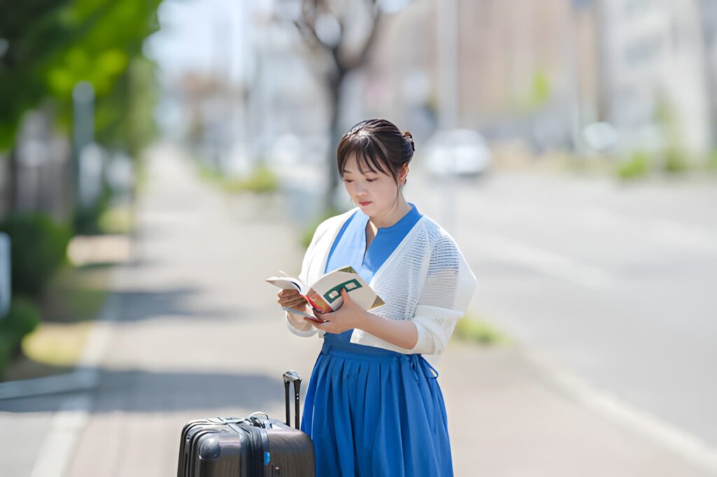 A traveler reviewing a customized Japan itinerary