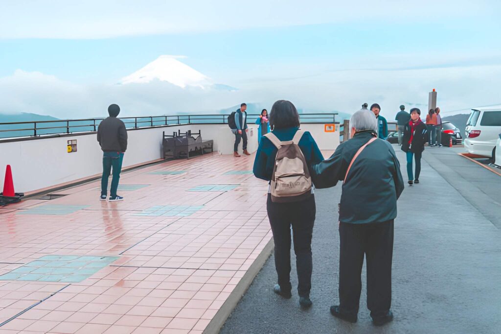 Mount Fuji 5th Station viewpoint on guided Mount Fuji and Hakone tour